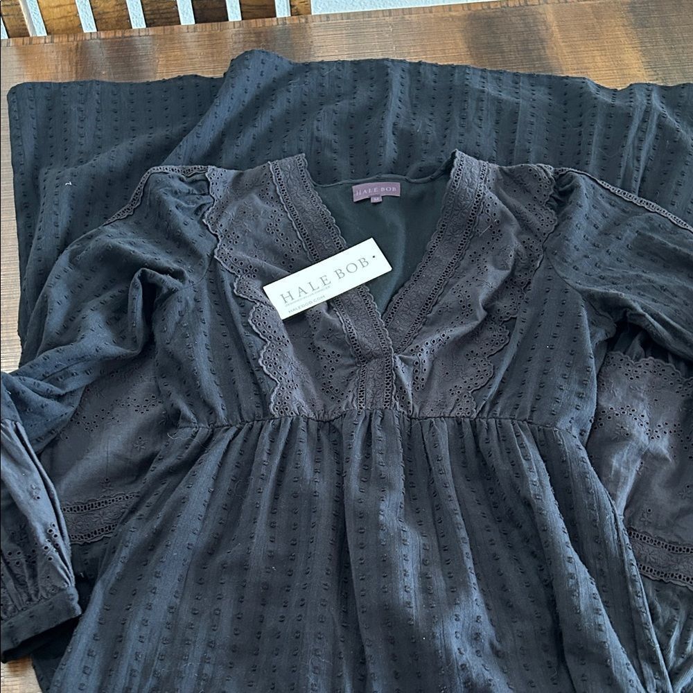 Hale Bob Charcoal Lace dress